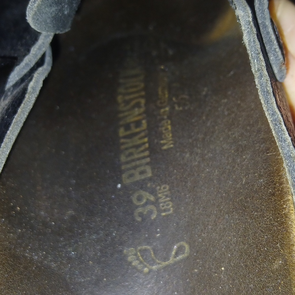 Womens Black Leather Clogs - Picture 2 of 4